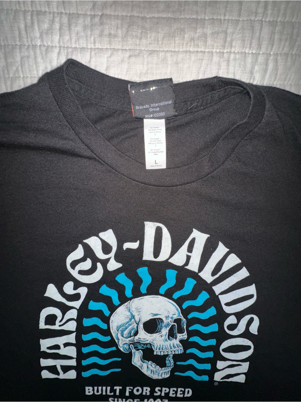 Harley-Davidson Men’s Size Large Lightweight Short Sleeve Tshirt - Picture 2 of 4
